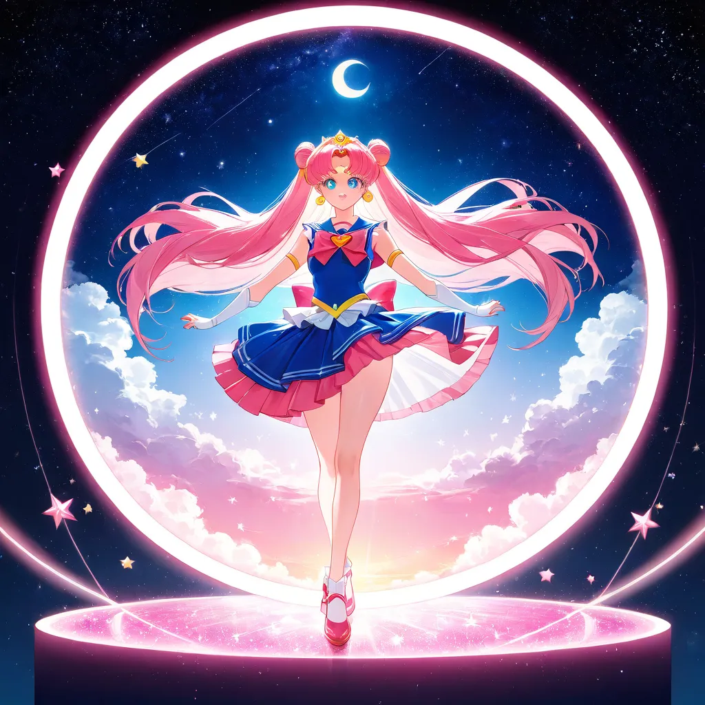 Anime Clásico IA - Estética de los 90 como Sailor Moon