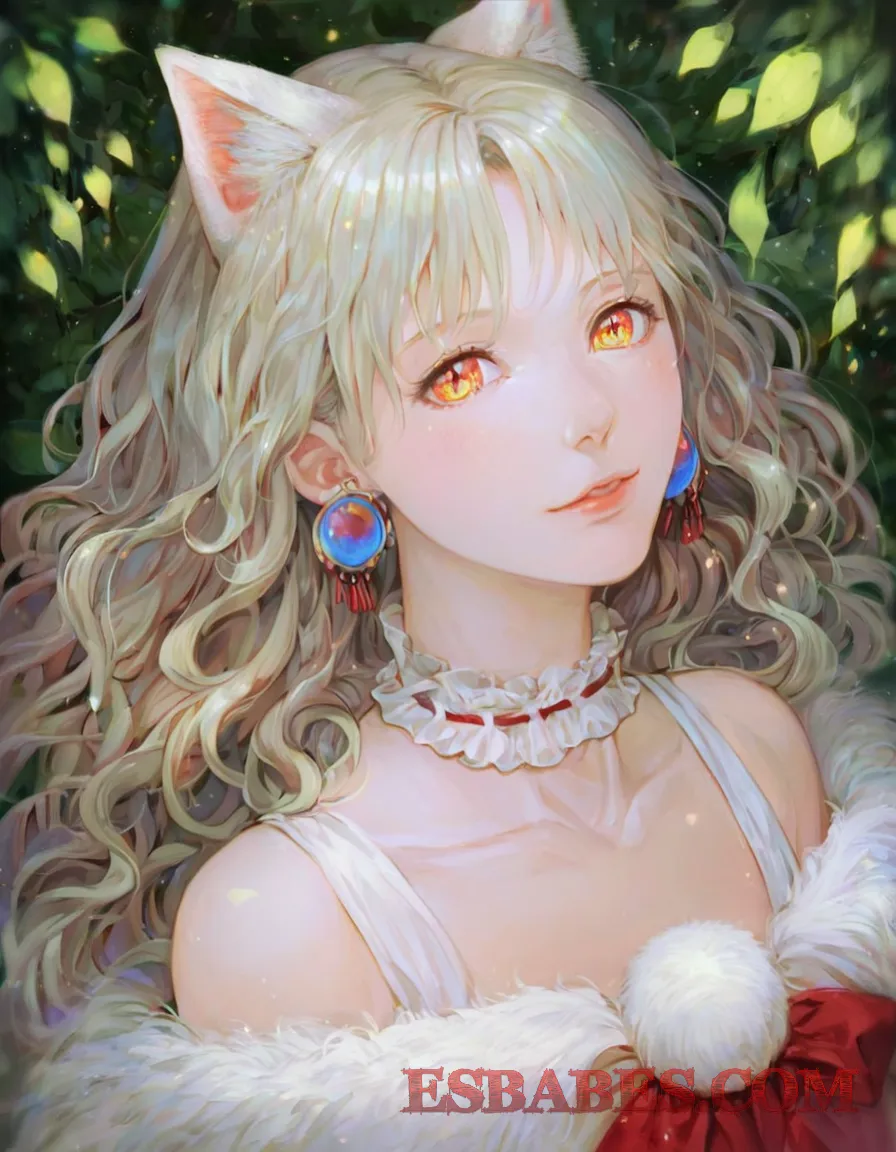 Gato anime en un bosque mágico – Estilo Ghibli