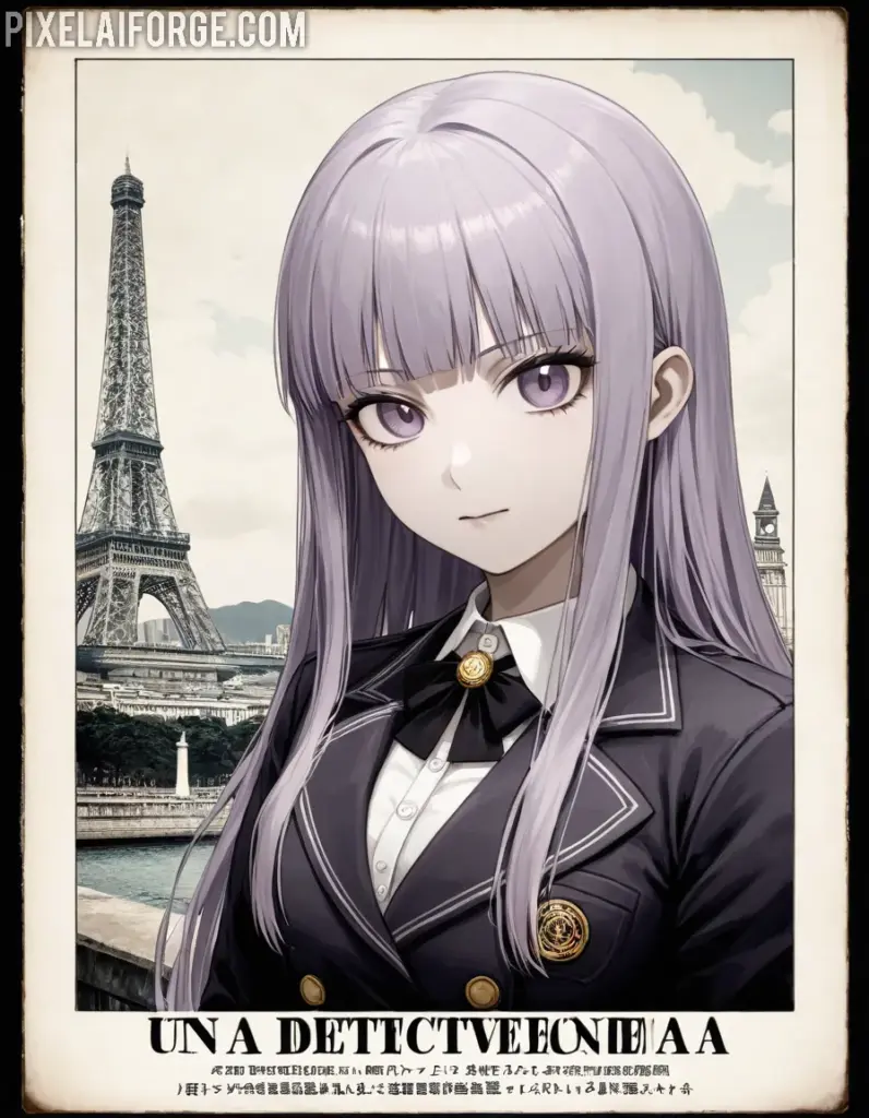 Kyouko Kirigiri Una detective fría pero brillante, recreada con IA