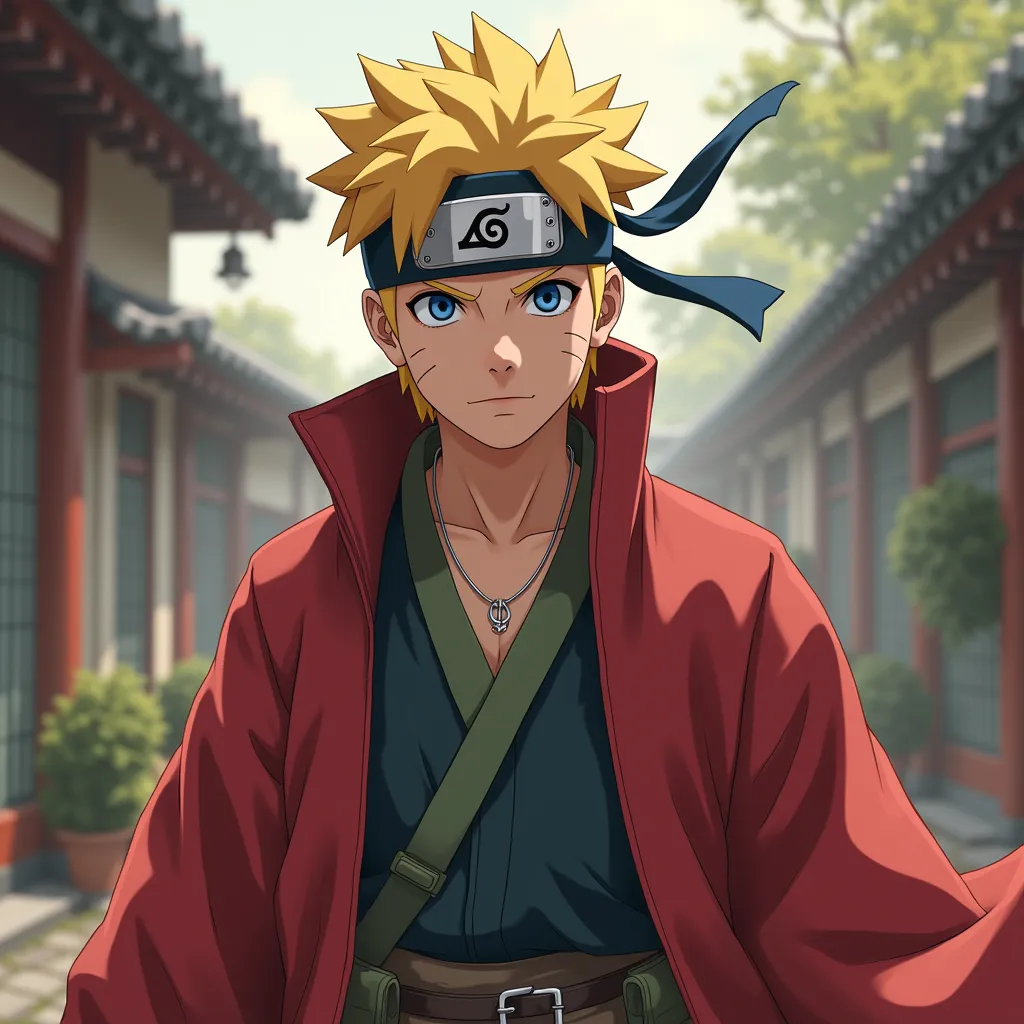 Naruto Hokage en estilo realista generado por IA