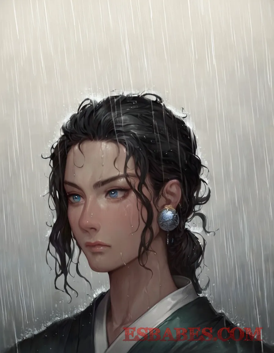 Samurai solitario en la lluvia – Arte dramático anime