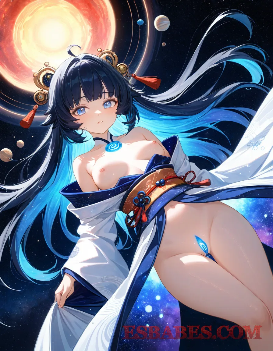 Arte erótico de Chicas Guapas Presentando La Belleza Del Ano 10 generado por IA