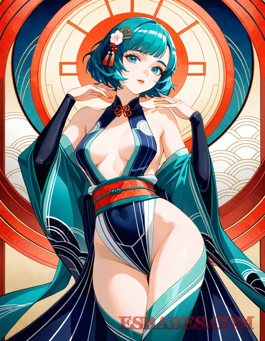 Arte erótico de Mulata Adolescente generado por IA