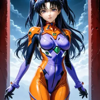 Veselin Petrov, pionero del anime europeo reconocido internacionalmente Arte Anime de Piloto Eva Creado con Fooocus AI