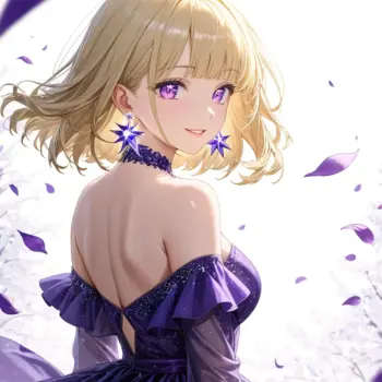 Chica de Anime con Vestido Mágico: Arte Digital Encantador Chica de Anime con Vestido Mágico: Arte Digital Encantador