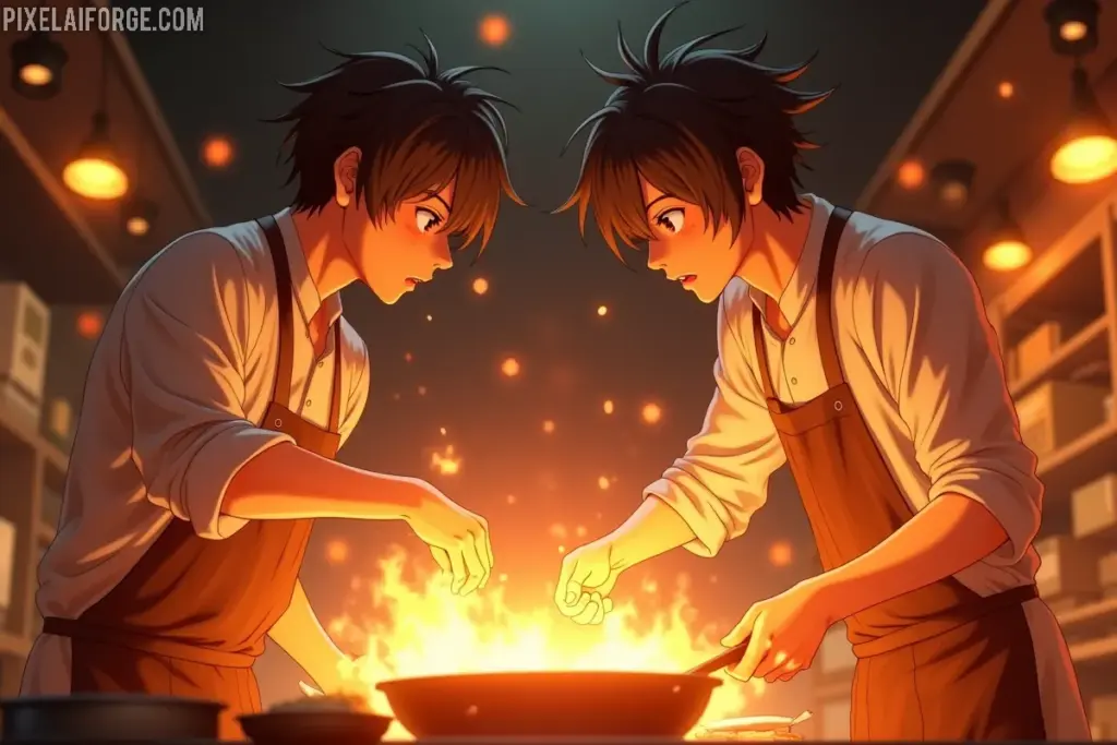 Sōma y Hayama se enfrentan en uno de los duelos más intensos de Shokugeki no Soma
