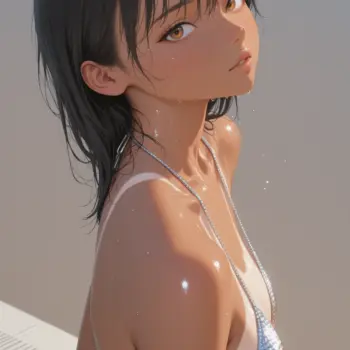 Guapa chica anime en su visita a la piscina: diversión y frescura al estilo japonés Guapa chica anime en su visita a la piscina: diversión y frescura al estilo japonés