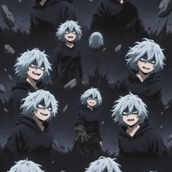 Imagen anime generada por IA de Shigaraki vs Deku El Choque de Ideologías en My Hero Academia