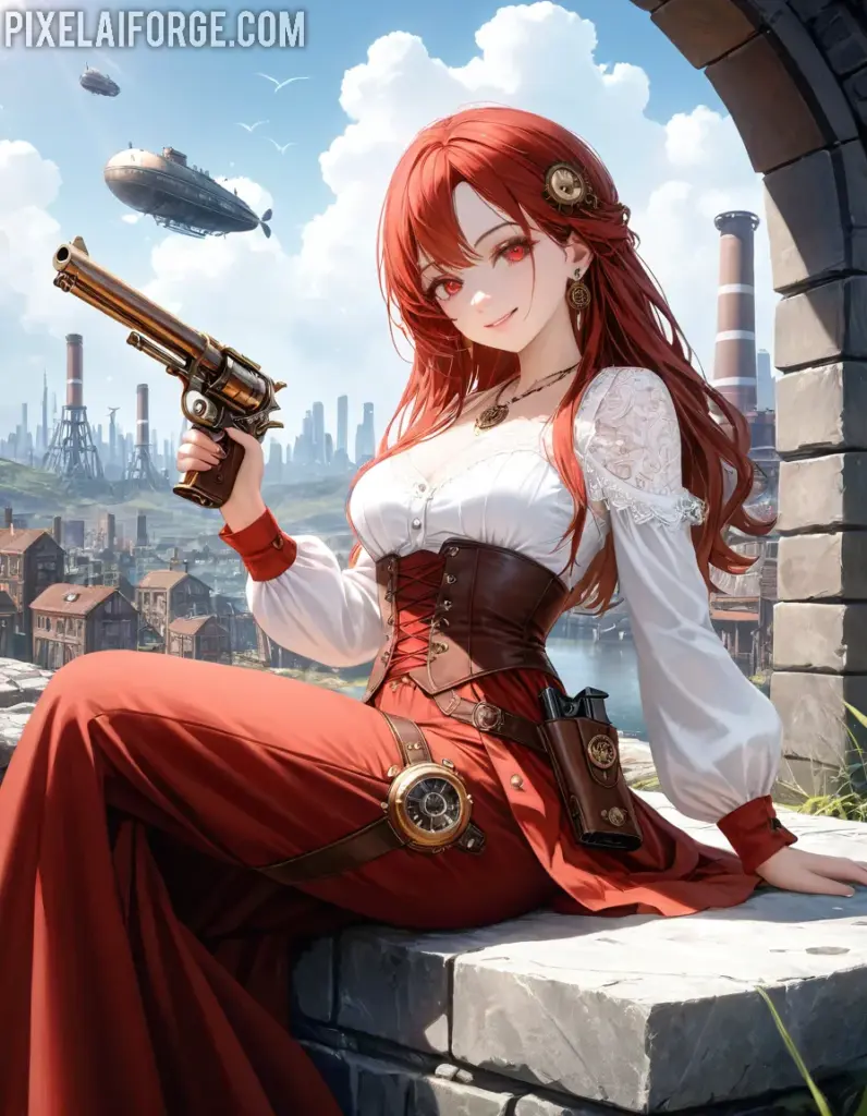 Steampunk Adventurer 20-25 años de valentía en anime