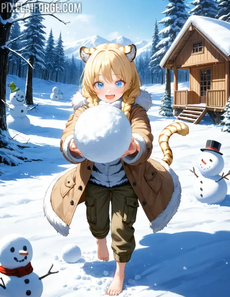 Winter Beast-Girl 15-18 años de diversión en anime