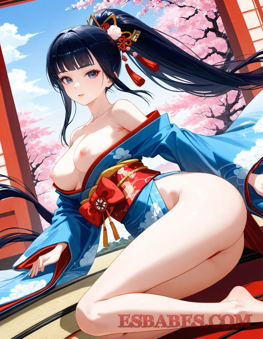 Arte ilustración increíble de Anime Streaming Funimation Fan Service Lolicon Senpai generado por IA