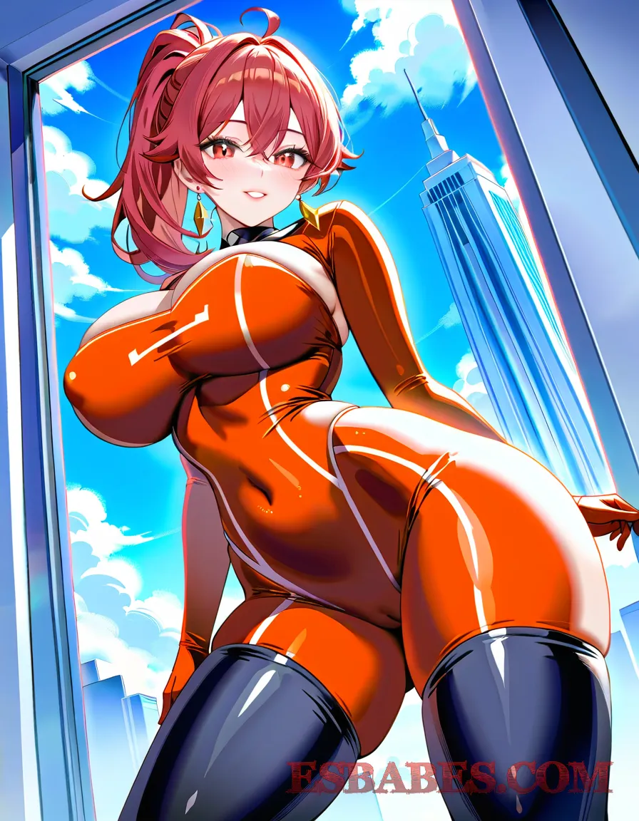 Arte ilustración increíble de Ann Takamaki Cosplay generado por IA