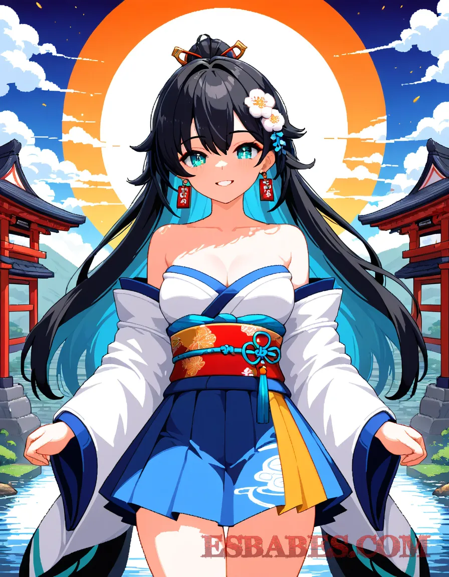 Arte ilustración increíble de Ashley Doll Desnuda En Pantaloncito Corto Y Tetitas Sueltas generado por IA