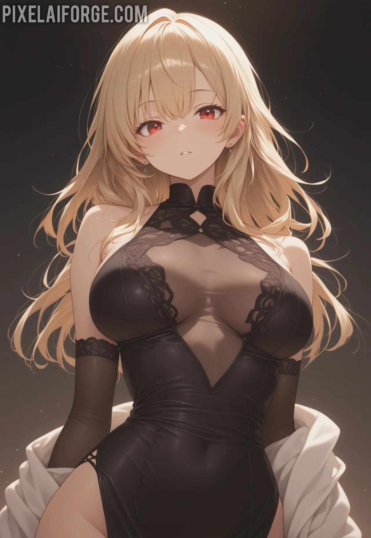 Arte ilustración increíble de Attack On Titan Hunter X Hunter Amv Catgirl Yandere generado por IA