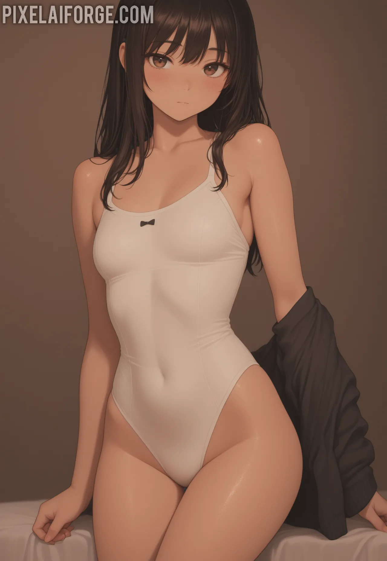 Arte ilustración increíble de Espectacular Amanda Ventron Desnuda generado por IA