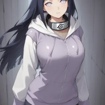 Cómo crear chicas estilo minimalista anime con Stable Diffusion y LoRA hinata-hyuga-moderna-outfit-naruto (3)