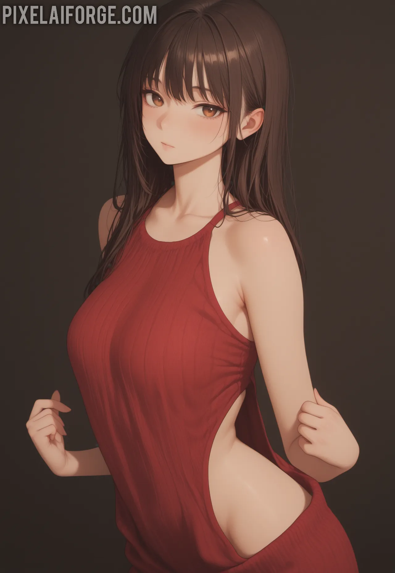 Arte ilustración increíble de Kirsten Lee Gets The Hard Dick Shes Wanting generado por IA