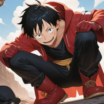 AnimeFLV: Cómo Disfrutar de One Piece y Más Series sin Costo Luffy en Gear Fifth frente a la interfaz de AnimeFLV para ver One Piece gratis en 2025.