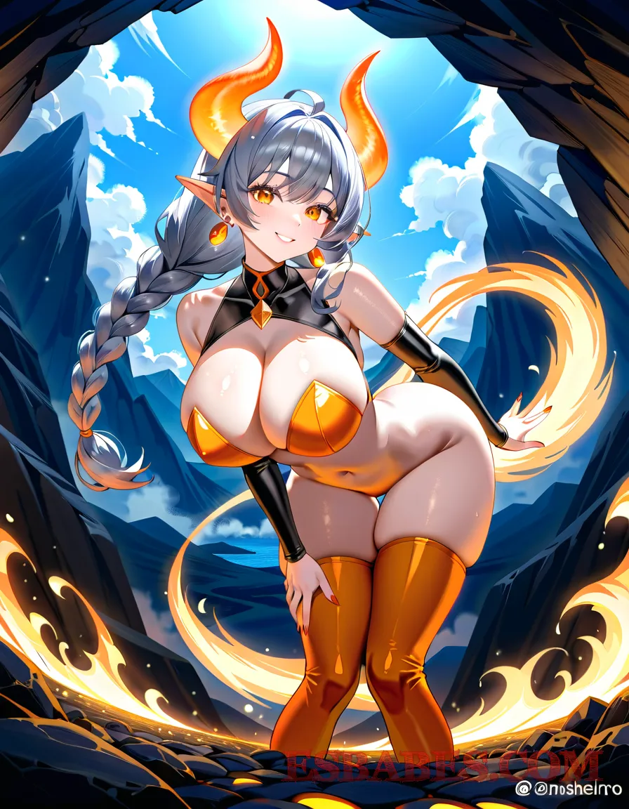 Arte ilustración increíble de Mujeres Cachondas Desnudas Coleccion Esbabes generado por IA