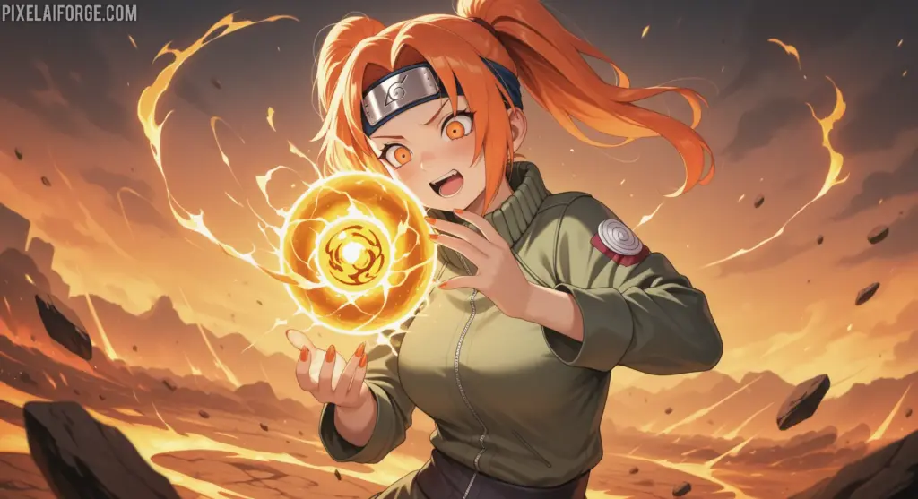 Naruto usando Rasengan con Crunchyroll Premium anime streaming en 2025.