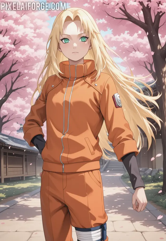 Aiko amidst Cherry Blossoms