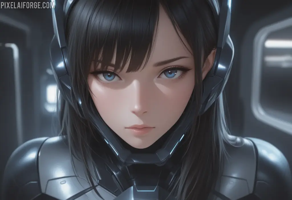Aiko in Spacesuit