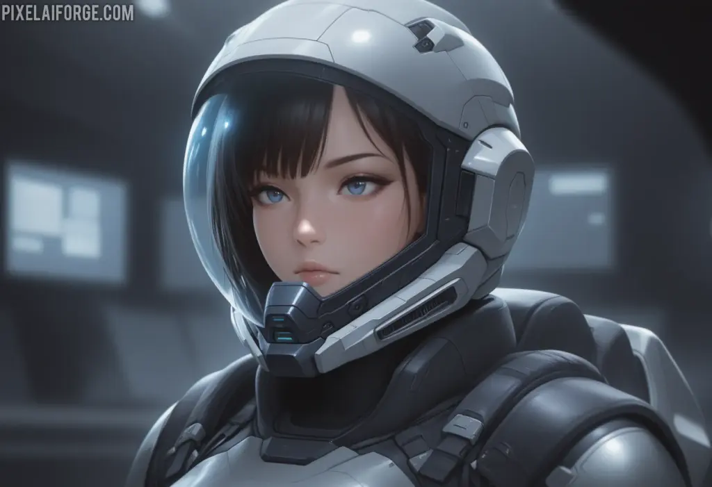 Aiko in Spacesuit