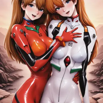 Evangelion Reimaginado en Estilo Hiperrealista: Asuka y Rei como Nunca Antes las Habías Visto