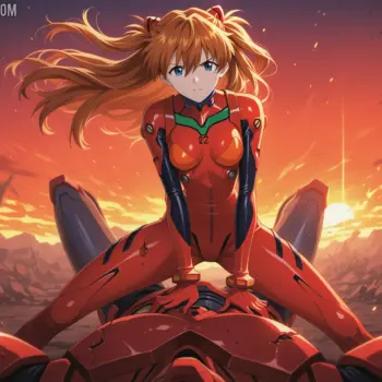 Kaida atop the Mech