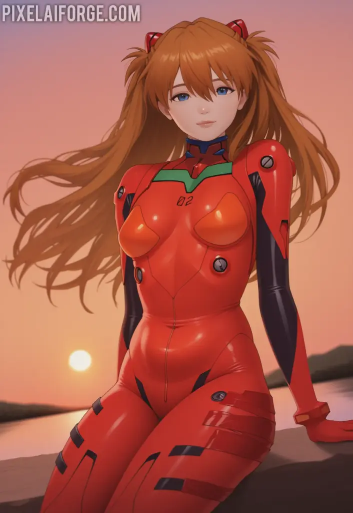 Kaida atop the Mech