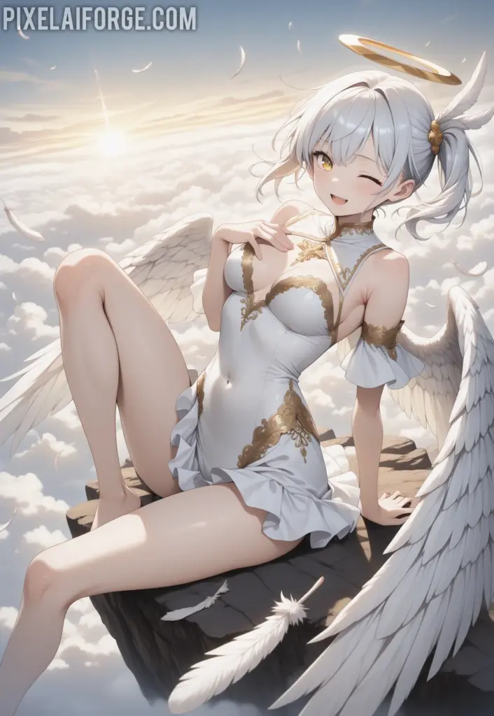 La Waifu Ángel del Anime que Conquista Corazones: Belleza Celestial y Diseño Sublime