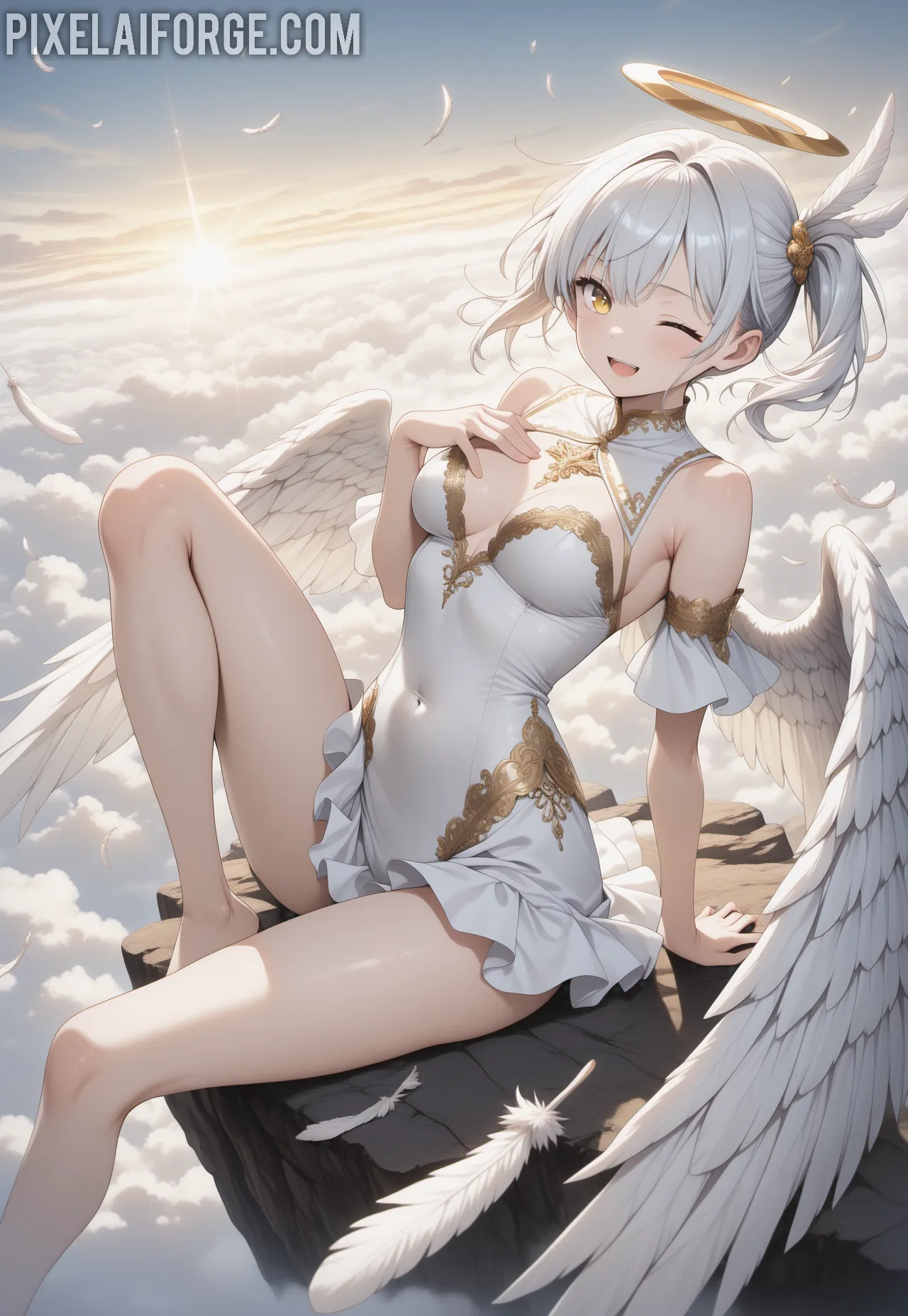 La Waifu Ángel del Anime que Conquista Corazones: Belleza Celestial y Diseño Sublime