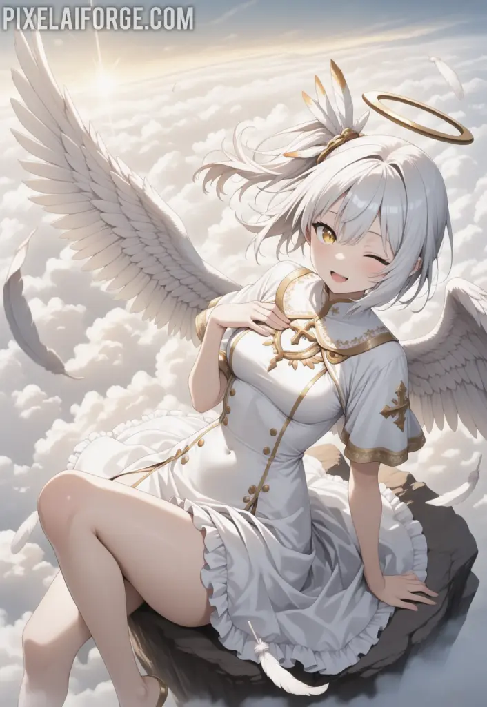 La Waifu Ángel del Anime que Conquista Corazones: Belleza Celestial y Diseño Sublime