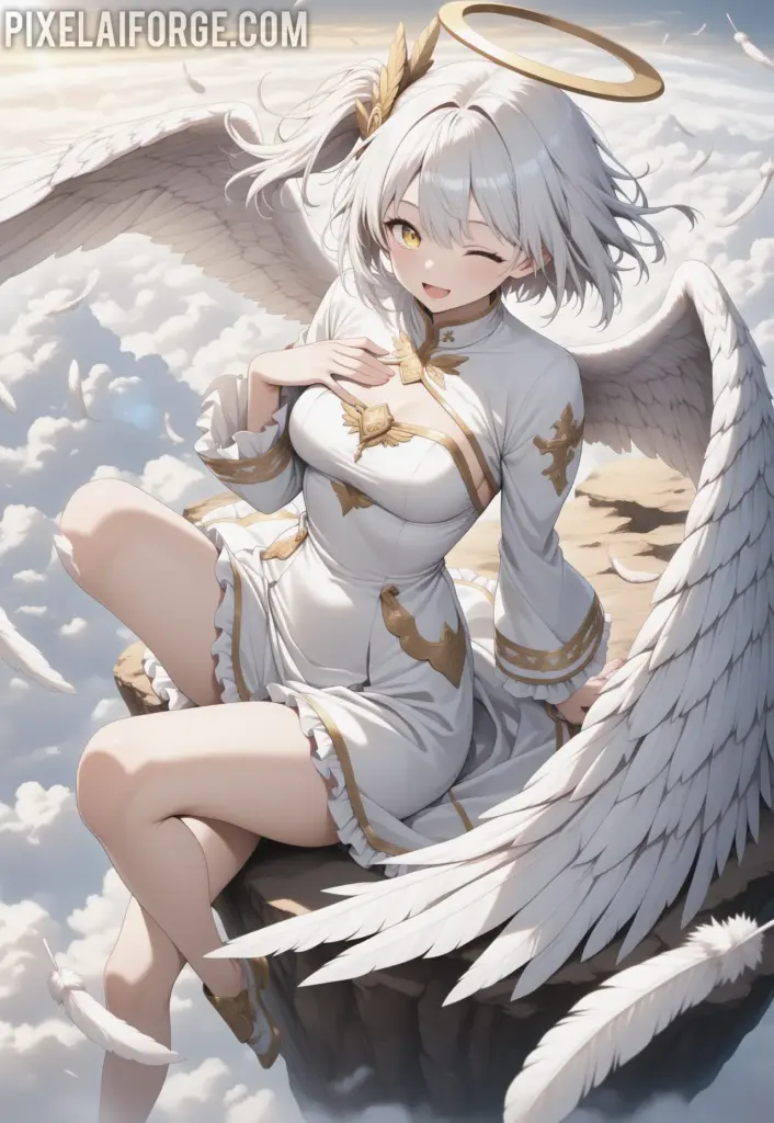 La Waifu Ángel del Anime que Conquista Corazones: Belleza Celestial y Diseño Sublime