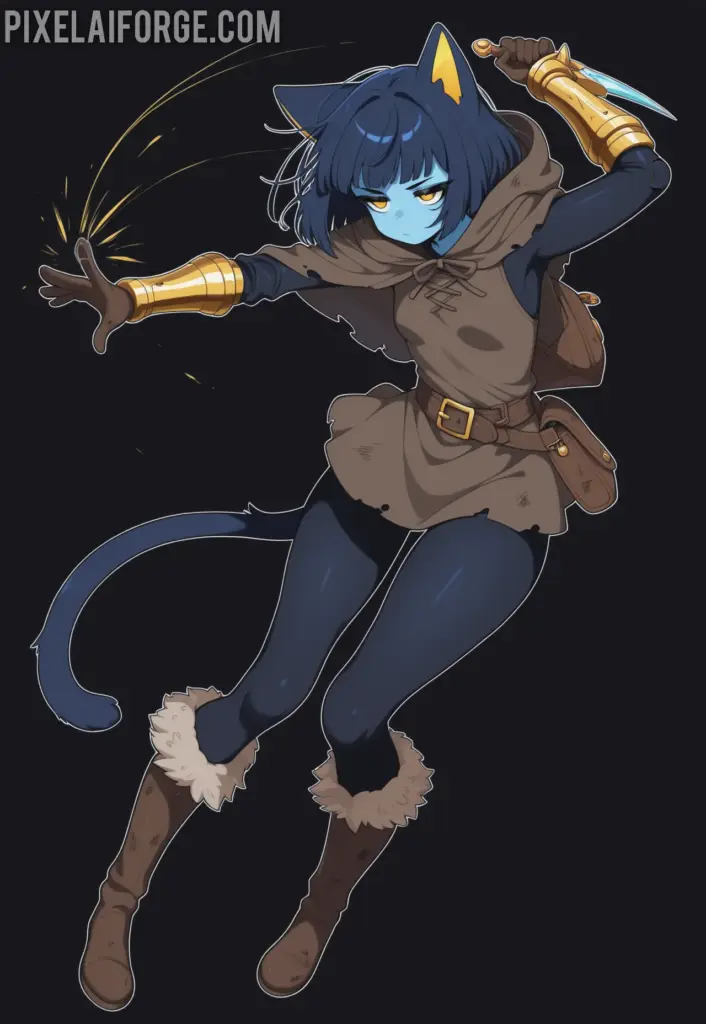 Sable in Mid-Leap