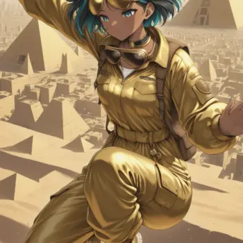 Zari - The Desert Hawk Zari atop the Pyramid