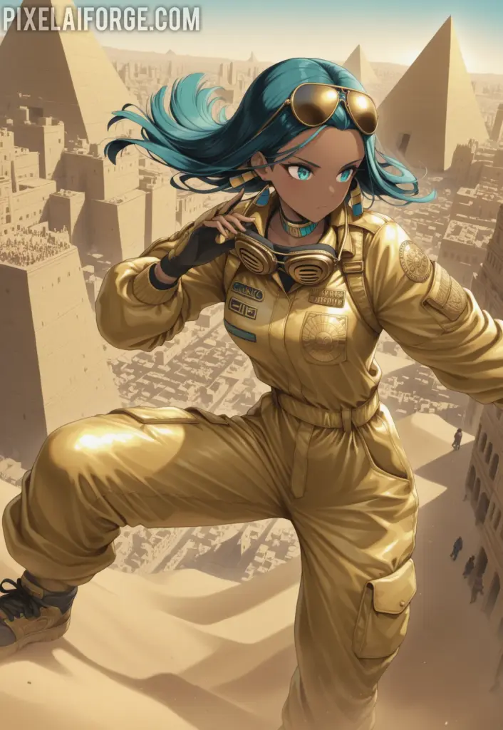 Zari atop the Pyramid
