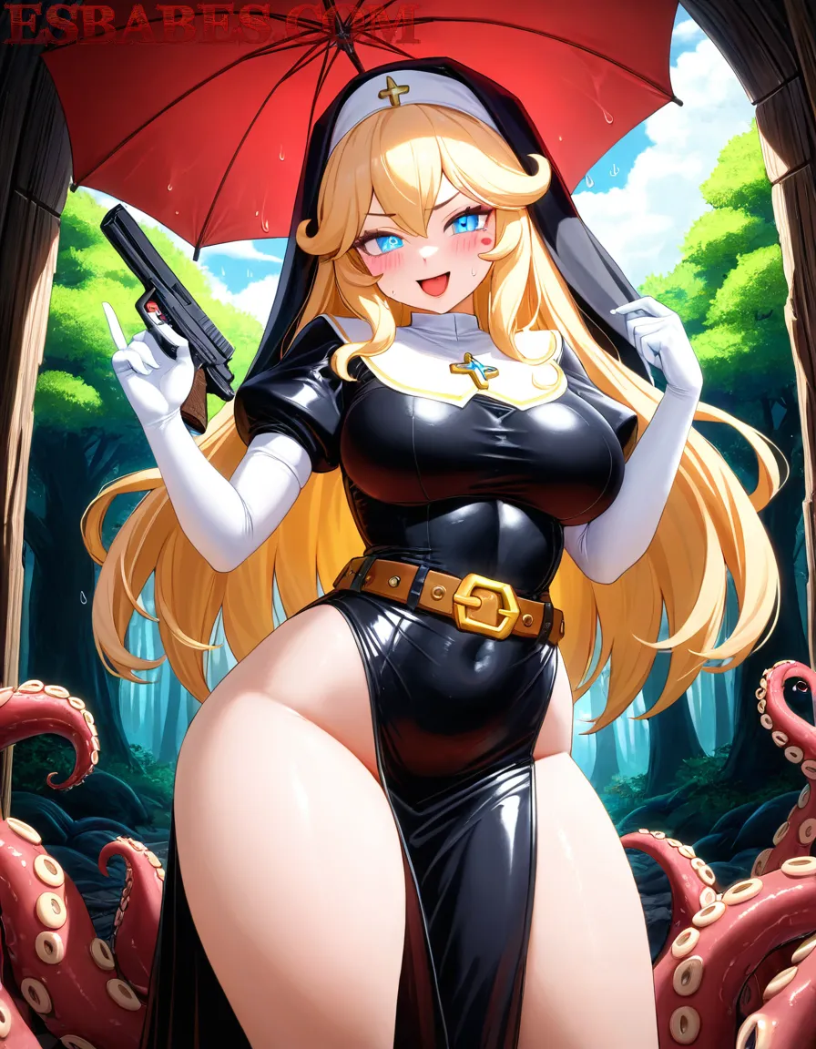 Arte ilustración increíble de Alina Lando Posando En Vestido Corto generado por IA