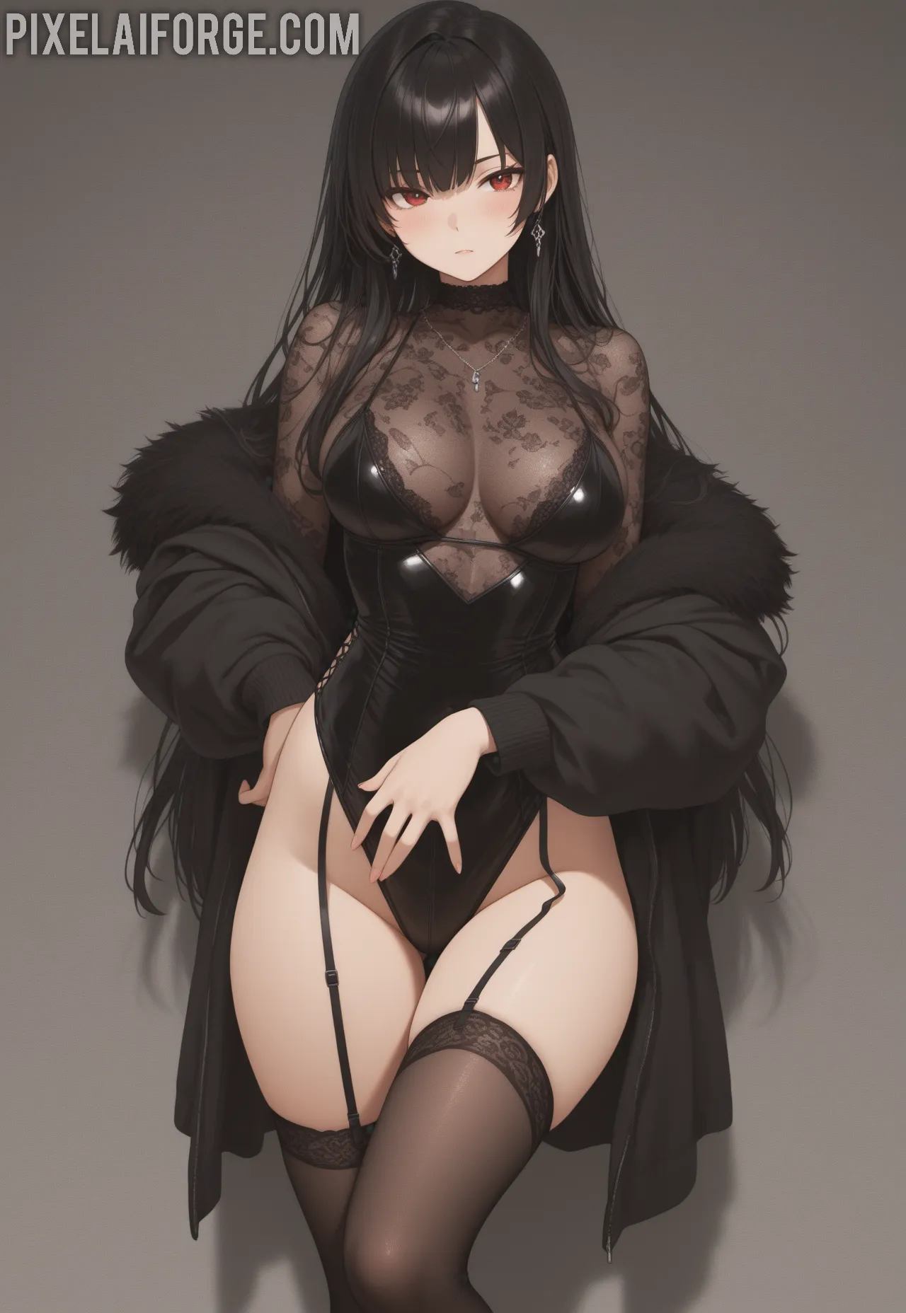 Arte ilustración increíble de Andressa Bliss Topless generado por IA