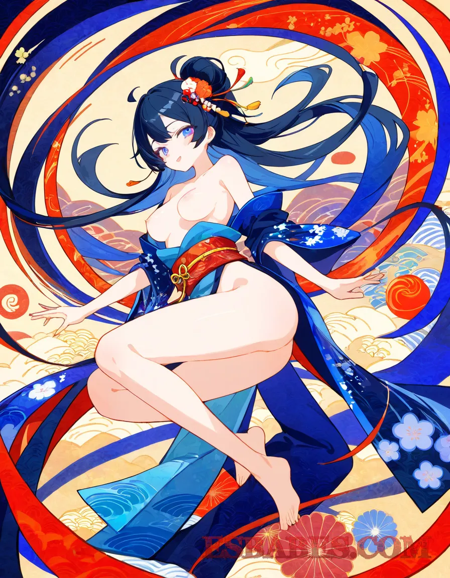 Arte ilustración increíble de Anime Dubbed Fan Service Catgirl Doujinshi Senpai generado por IA