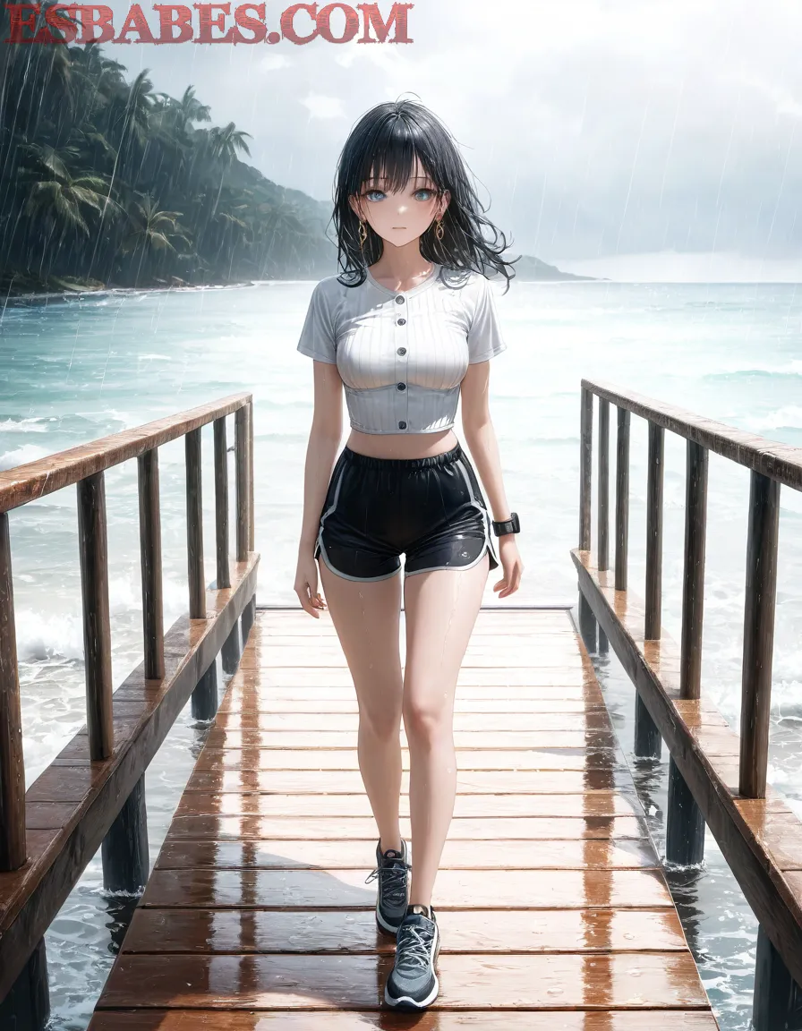 Arte ilustración increíble de Anime Girl Bleach Blue Box Seinen Senpai generado por IA