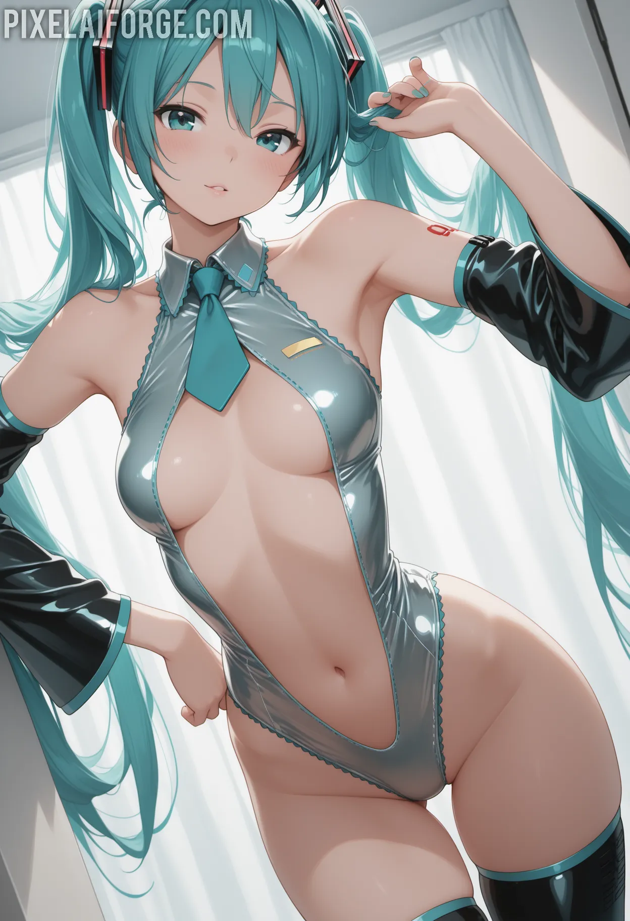 Arte ilustración increíble de Apothecary Diaries Anime Girl Hentai Bishounen Senpai generado por IA