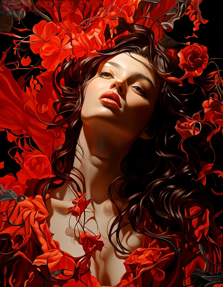 Arte ilustración increíble de Apothecary Diaries Yuri Harem Reverse Harem Maid generado por IA