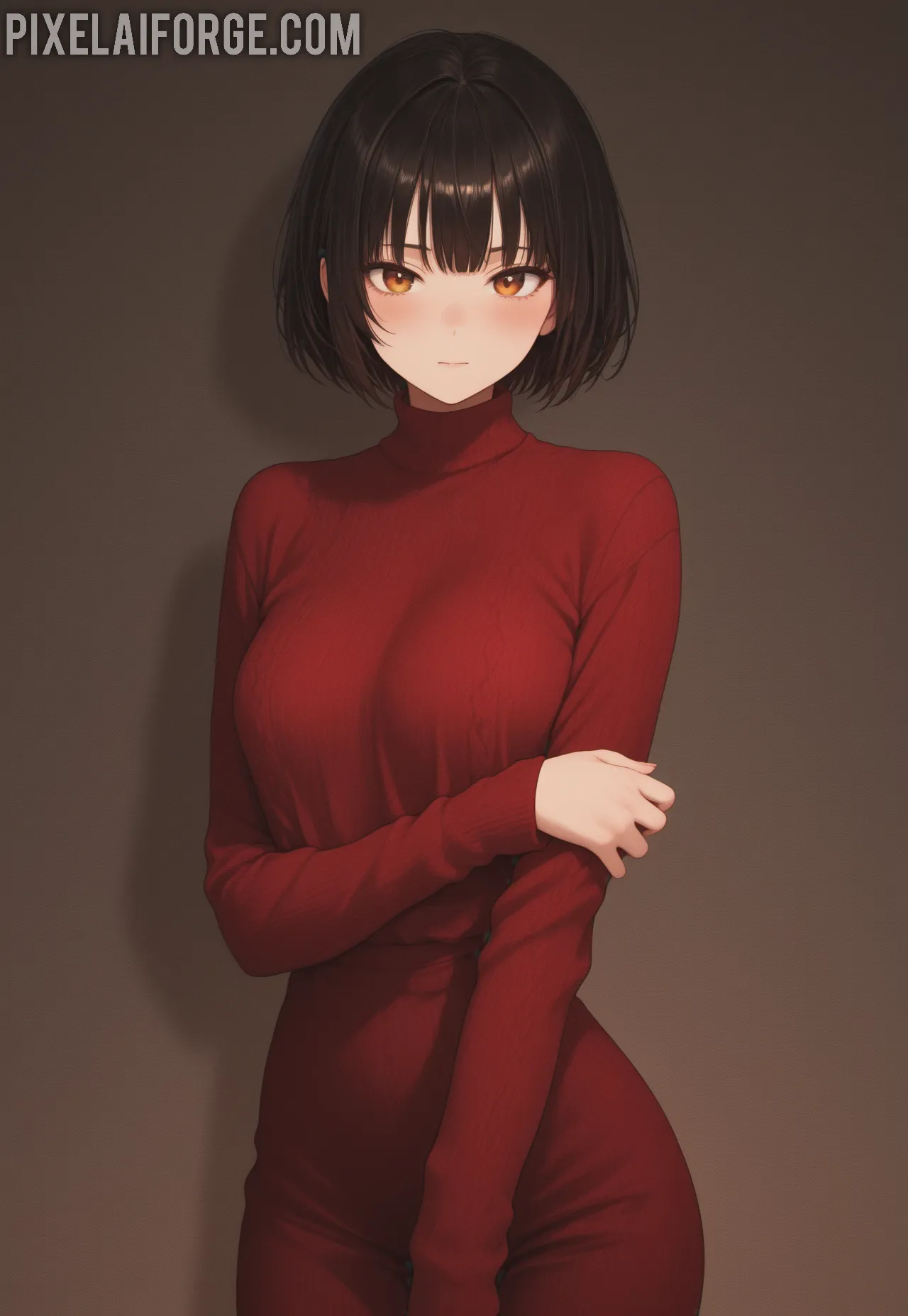 Arte ilustración increíble de Charlie And Veronika Fasterova Undress Together generado por IA