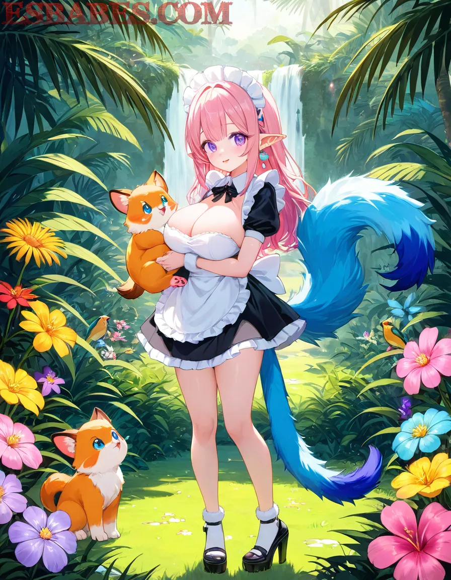 Arte ilustración increíble de Cosplay Crunchyroll Goku Steins Gate Shotacon generado por IA