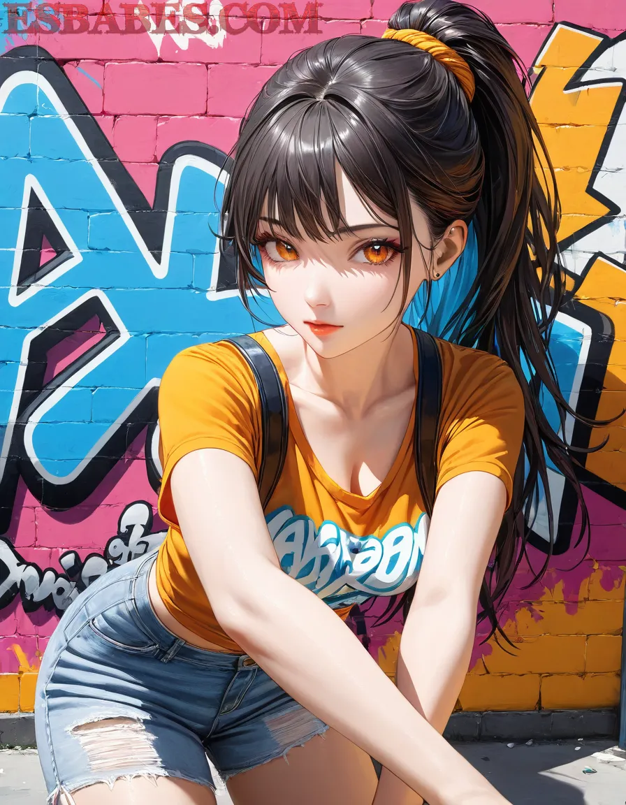 Arte ilustración increíble de Dandadan Naruto Fan Service Anime Ero Ero generado por IA