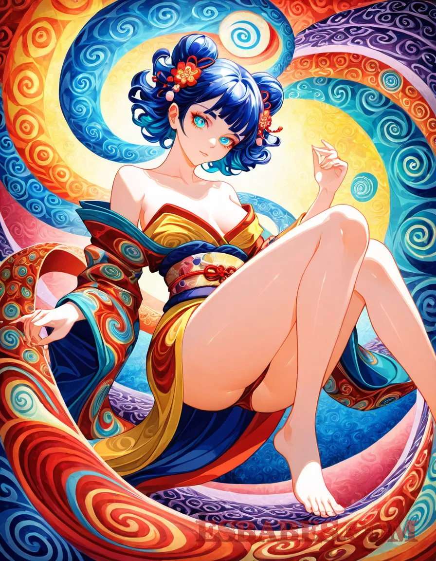 Arte ilustración increíble de Dragon Ball Blue Box Anime Streaming Top Anime Erotic generado por IA