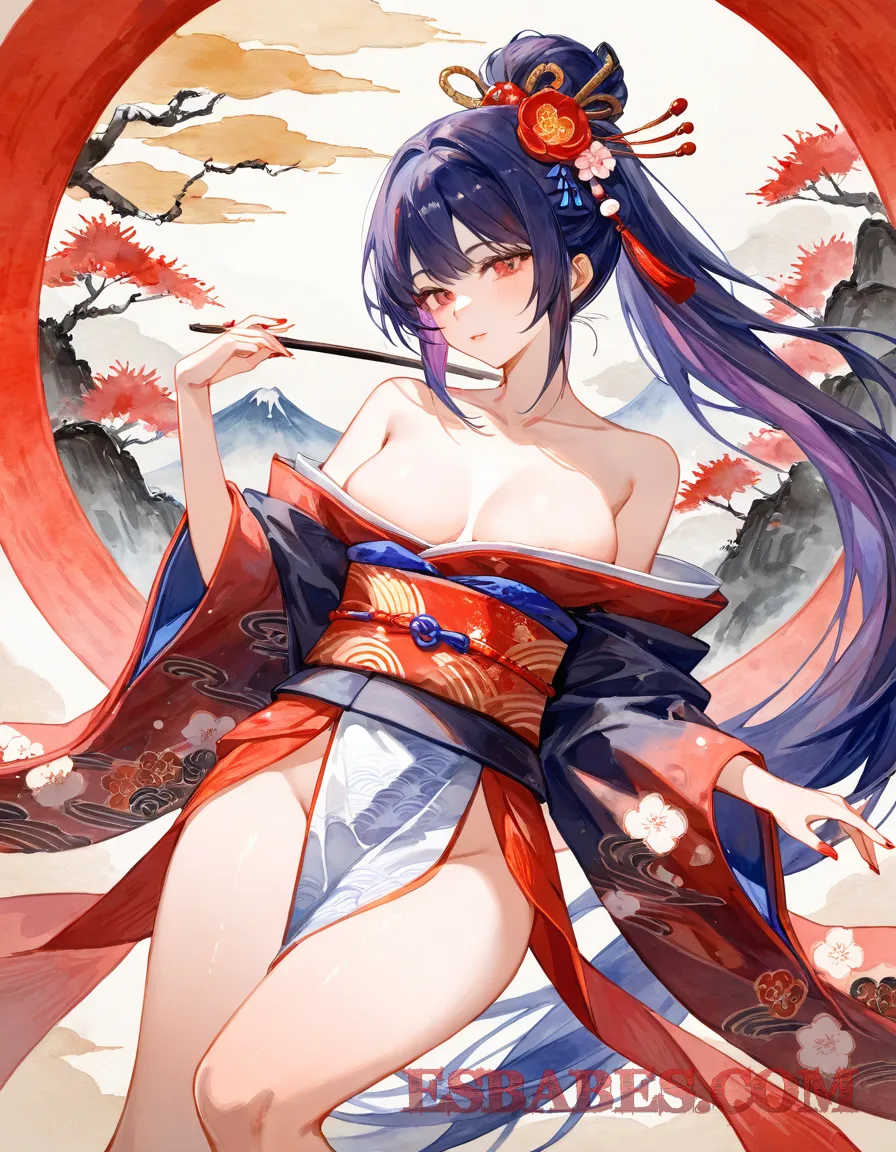 Arte ilustración increíble de Ecchi Anime Ai Deseo Irresistible generado por IA