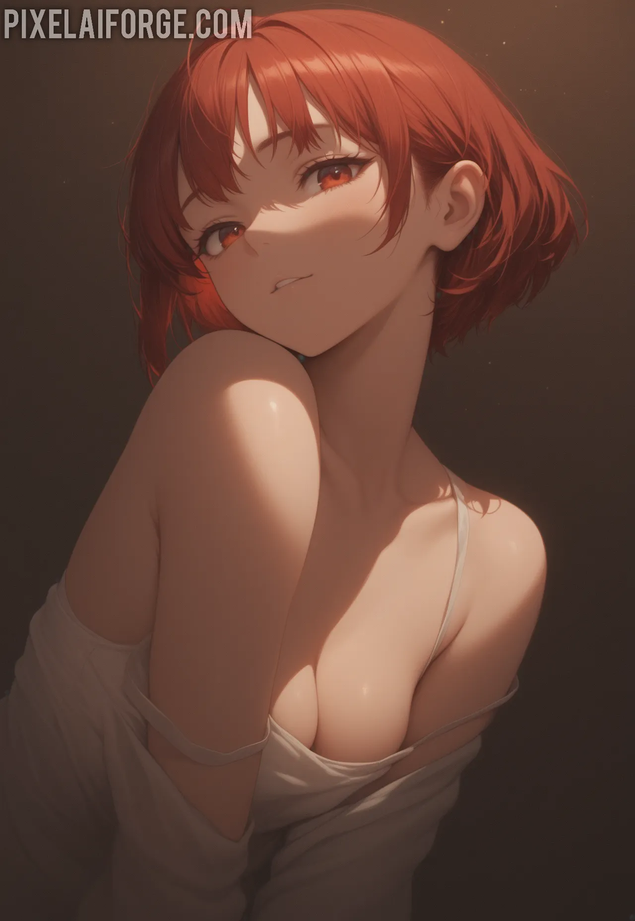 Arte ilustración increíble de Free Anime Shojo Tokyo Revengers Tsundere Maid generado por IA