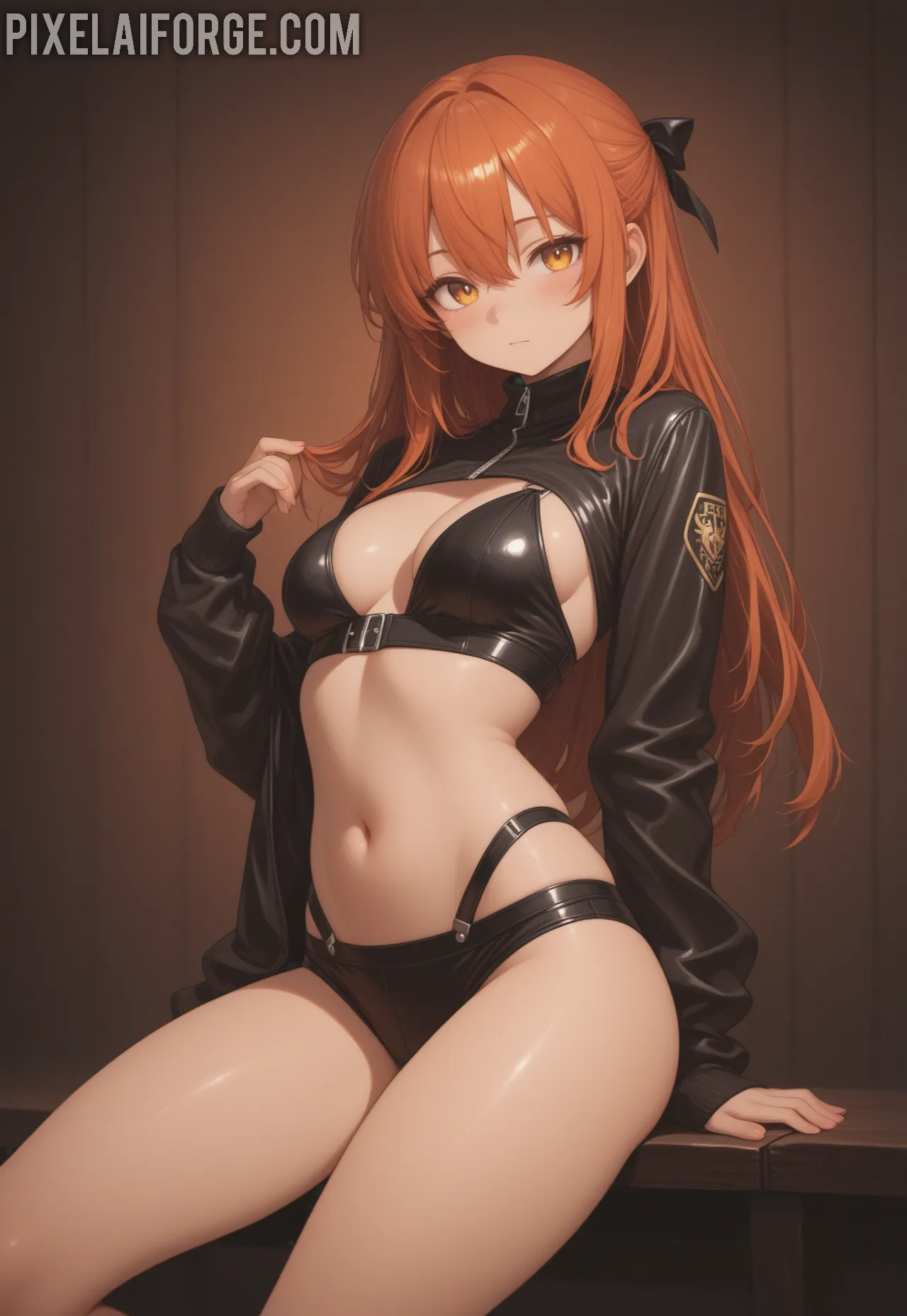 Arte ilustración increíble de Hentai Attack On Titan Funimation Reverse Harem Tsundere generado por IA